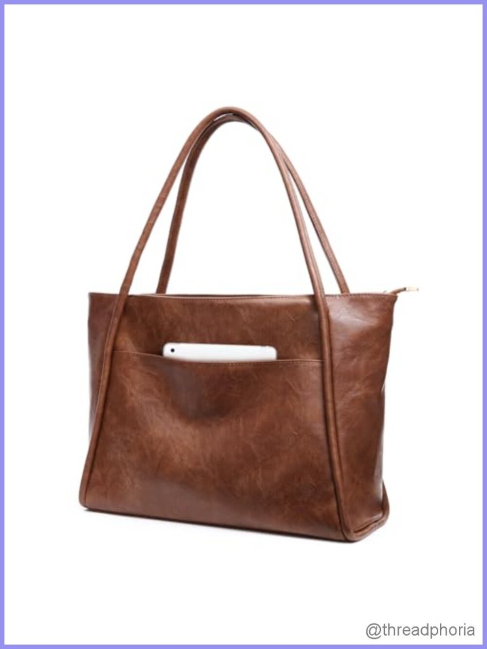 Vegan Leather Tote Bag Large Purse for Work Lady Handbag